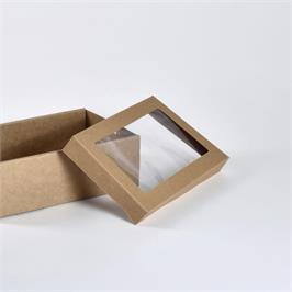 Small Window Lid for Catering Brown - 260 x 153 x 30 mm